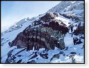 Skalky na vrcholovém hřebeni Mt. Vinson    